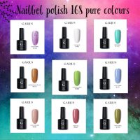 Nail Gel Polish 168 Pure Colours LED UV Nail Art 7ml – Garjus