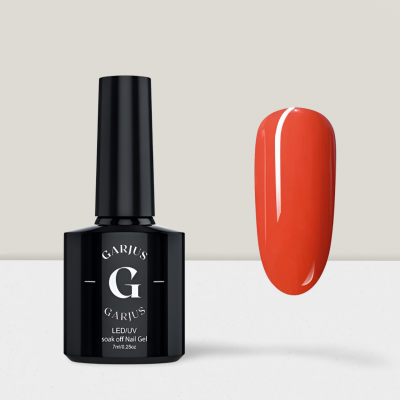 bright orange red nail gel polish 059