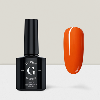 orange nail gel polish garjus 070