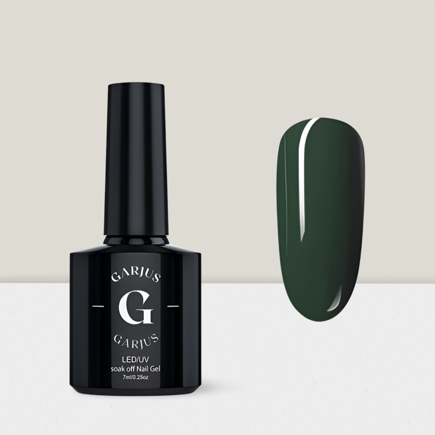olive green nail gel polish garjus 072