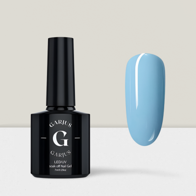 glass blue nail gel polish 088