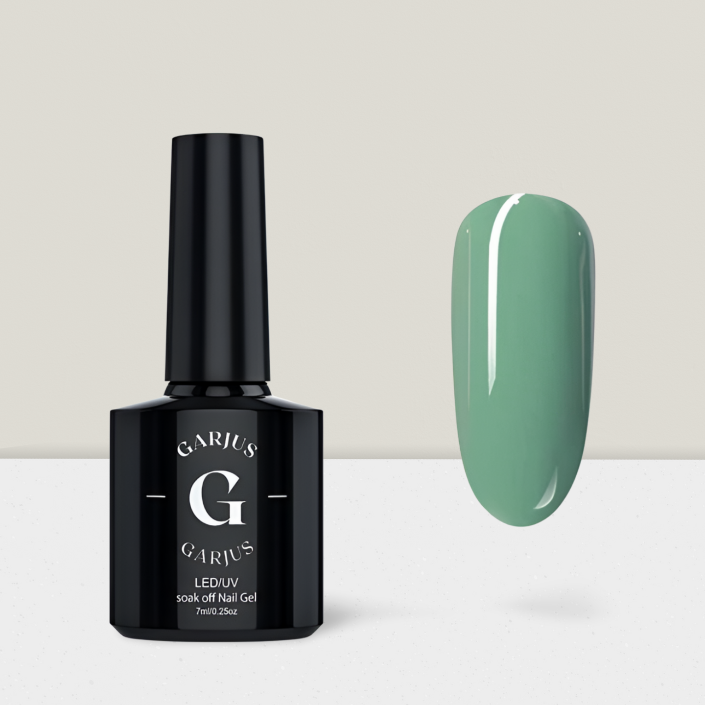 sea green nail gel polish 097