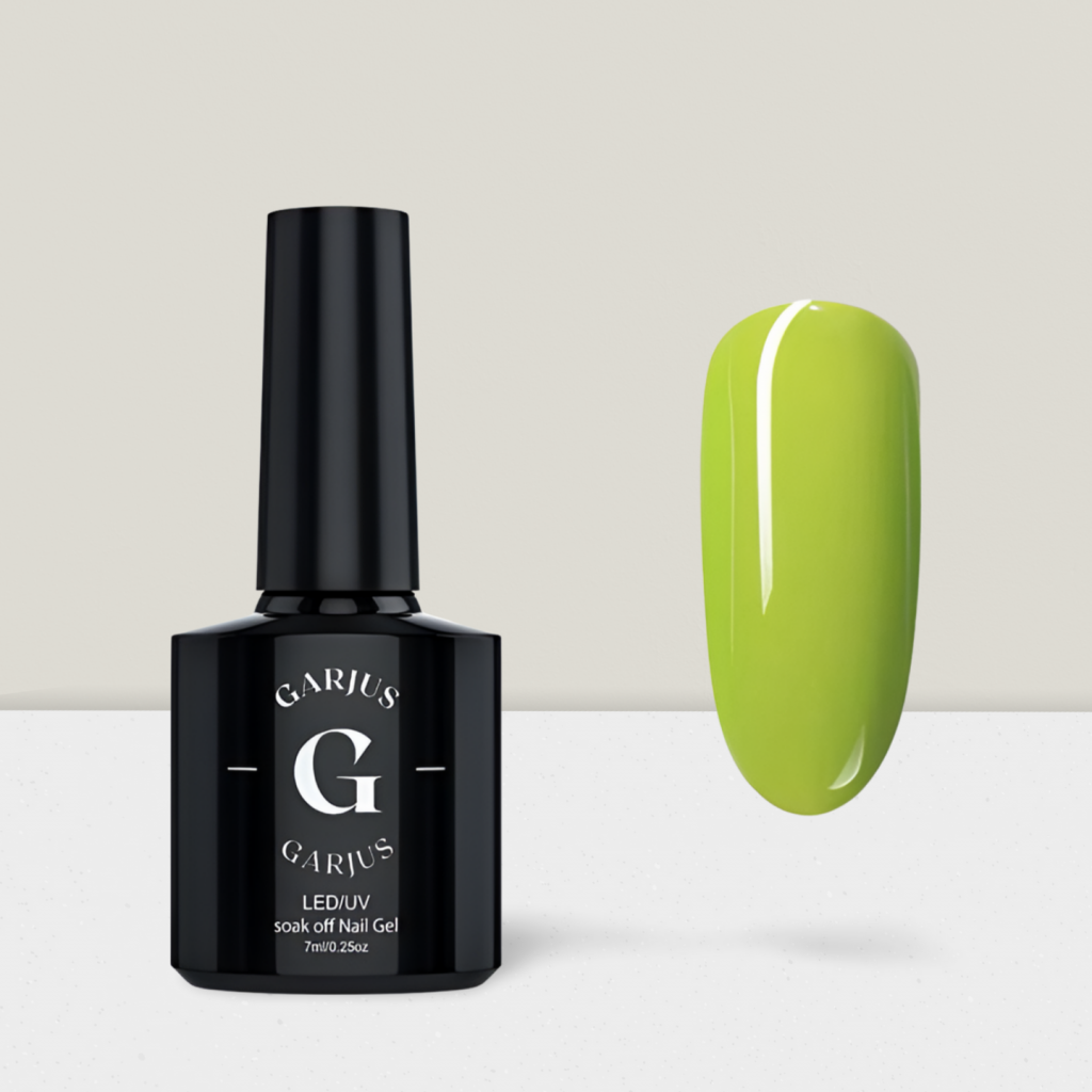 mustard green nail gel polish 116