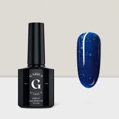 crystal blue nail gel polish 168